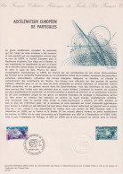 1976 FRANCE Document De La Poste Accélérateur Européen De Particules N° 1908 - Documenten Van De Post