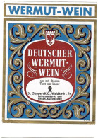 Labels - Wine & Champagne - Deutscher Wermut-Wein / Germany - Etikett Nr: 676 - Andere & Zonder Classificatie