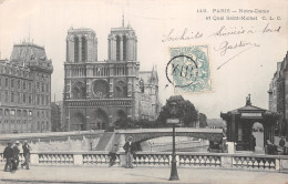 75-PARIS NOTRE DAME ET QUAI SAINT MICHEL-N°4226-C/0363 - Notre Dame Von Paris