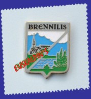 Pin's Commune De BRENNILIS, Finistère, Bretagne - Città