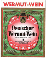 Labels - Wine & Champagne - Deutscher Wermut-Wein / Germany - Etikett Nr: 606 - Andere & Zonder Classificatie