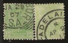South  Australia     .   SG    .  293/293a      .   O      .     Cancelled - Used Stamps