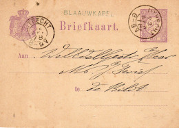 22 APR 78 Naamstempel BLAUWKAPEL Op Bk Via Utrecht Kleinrond Naar De Bildt - Covers & Documents