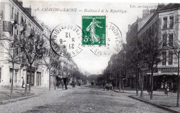 CP- CHALONS Sur SAONE -    Boulevard De La République - - Chalon Sur Saone