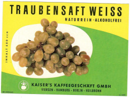 Labels - Wine & Champagne - TRAUBENSAFT WEISS - Germany Grapes - Altri & Non Classificati