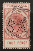 South  Australia     .   SG    .  299   Perfin     .   O      .     Cancelled - Used Stamps