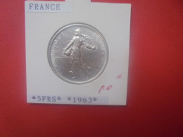FRANCE 5 FRANCS 1963 ARGENT Belle Qualité (A.1) - 5 Francs