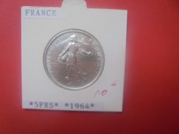 FRANCE 5 FRANCS 1964 ARGENT Belle Qualité (A.1) - 5 Francs
