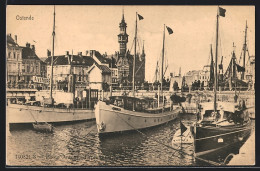 AK Ostende, Schiffe Am Hafen  - Altri & Non Classificati