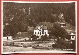 Cartolina - Champoluc ( Valle D'Aosta ) - Caffè Miramonti - 1937 - Altri & Non Classificati