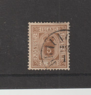 Islande 1902 - Yvert Timbre De Service Yvert 5 Oblitere - Usados