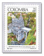 Colombia 1990 (B25) Church Kirche Santuario De Las Lajas Waterfall MNH ** - Kolumbien