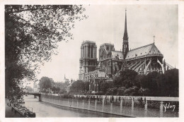 75-PARIS NOTRE DAME ET LE SQUARE DE L ARCHEVECHE-N°4229-E/0093 - Notre-Dame De Paris