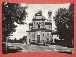 Cartolina - Codogno ( Lodi ) - Chiesa Di Caravaggio - 1957 - Lodi