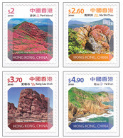 Hong Kong Hongkong 2018 Landscapes Rock Formations Self-adhesive From Booklets Complete Set Of 4 Stamps MNH - Unused Stamps