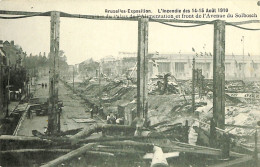 Belgique - Brussel - Bruxelles - Exposition - L'incendie Des 14-15 Août 1910 - Ruines Du Palais De L'Alimentation - Expositions Universelles