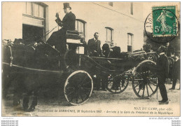 SOMMIERES INONDATIONS 1907  ARRIVEE DU PRESIDENT EDITION MAX DU CAMP - Sommières