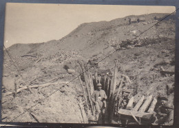 Photo Guerre 14-18 WW1 Les Eparges Deblai Vu Du Trottoir Sur ... Abri Tranchée - Datée Et Légendée - Krieg, Militär
