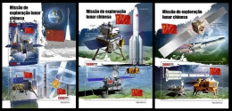 Guinea Bissau 2023 China‘s Moon Mission. (637) OFFICIAL ISSUE - Afrika