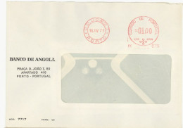 PORTUGAL. METER SLOGAN. BANCO DE ANGOLA. BANK. PORTO. 1971 - Storia Postale