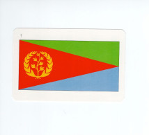 Chromo/carte Plastifiée Moderne ERYTHREE Eritrea Asmara Afrique Africa Drapeau Flag Plan Map 90 X 58 Mm RRR TB - Sonstige & Ohne Zuordnung