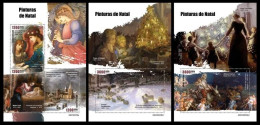 Guinea Bissau 2023 Christmas Paintings. (639) OFFICIAL ISSUE - Autres & Non Classés