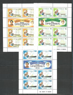 Nevis , Royal , Mint MNH (**)  3 Mini Sheets SPECIMENT - Koniklijke Families