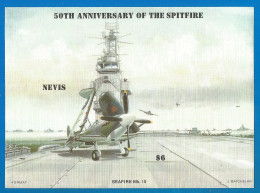 Nevis Block MNH (**)  Aviation Imperf. - St.Kitts Y Nevis ( 1983-...)