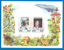Nevis , Queen Elizabeth , Mint Block MNH (**) Imperf. - Königshäuser, Adel