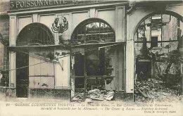 51 - Reims - Guerre Européenne 1914-15 - Le Crime De Reims - Rue Colbert - Magasin De Poissonnerie Incendié Et Bombardé  - Reims