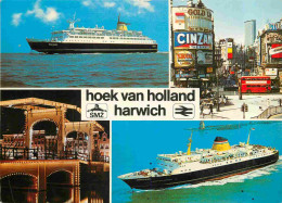 Bateaux - Paquebots - Hoek Van Holland Harwich - Multivues - MS Prinses Beatrix - MS Koningin Juliana - CPM - Voir Scans - Steamers