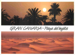 Espagne - Espana - Islas Canarias - Gran Canaria - Playa Del Inglés - Multivues - Coucher De Soleil - CPM - Voir Scans R - Gran Canaria