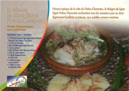 Recettes De Cuisine - Le Maigre De Ligne Signé - Poitoui Charente - Porée Charentaise Aux Pommes - Gastronomie - CPM - C - Recipes (cooking)