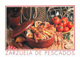 Recettes De Cuisine - Zarzuela De Pescados - Gastronomie - CPM - Carte Neuve - Voir Scans Recto-Verso - Recipes (cooking)