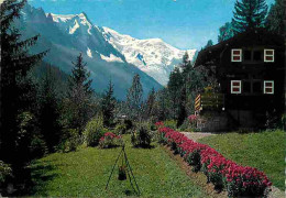 74 - Chamonix - Mont-Blanc - Chalet Montagnard Face à L'Aiguille Du Midi Et Au Massif Du Mont-Blanc - Flamme Postale - C - Chamonix-Mont-Blanc
