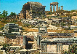 Grèce - Corinthe - Kórinthos - Ancienne Corinthe - Vue De L'Agora. Devant L'entrée Vers La Fontaine Sacrée Et Le Mur Au  - Greece