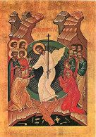 Art - Peinture Religieuse - Icône Russe - Résurection De N S Jésus Christ - CPM - Voir Scans Recto-Verso - Tableaux, Vitraux Et Statues