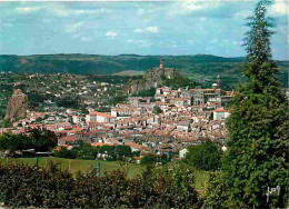 43 - Le Puy En Velay - Vue Générale - Rocher D'Aiguilhe - Rocher Corneille - Basilique - Flamme Postale - CPM - Voir Sca - Le Puy En Velay