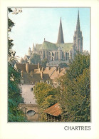 28 - Chartres - La Cathédrale Vue Du Bord De L'Eure - CPM - Voir Scans Recto-Verso - Chartres