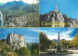04 - Castellane - Multivues - Flamme Postale De Castellane - CPM - Voir Scans Recto-Verso - Castellane