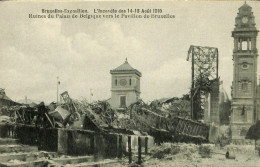 Belgique - Brussel - Bruxelles - Exposition - L'incendie Des 14-15 Août 1910 - Ruines Du Palais De Belgique - Wereldtentoonstellingen