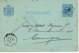 Briefkaart G25 Particuliuer Bedrukt  TEGEN De Voorschriften Afgestempeld Met Puntstempel 120 Van WEESP Naar Memmingen - Postal Stationery
