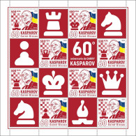 Guinea Bissau 2023 60th Anniversary Of Garry Kasparov. (642) OFFICIAL ISSUE - Chess