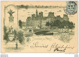 PARIS SOUVENIR DE PARIS EDITION LAB 1904 - Autres & Non Classés