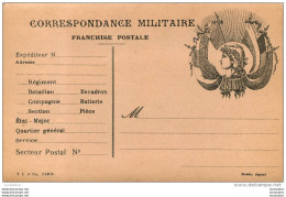 CORRESPONDANCE MILITAIRE - Oorlog 1914-18