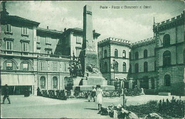 PAVIA - PIAZZA E MONUMENTO AI CAIROLI - EDIZIONE DE CARLINI - SPEDITA 1925 (20784) - Pavia
