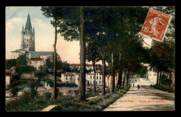 17 - SAINTES - COURS REVERSEAUX - CARTE COLORISEE - Saintes