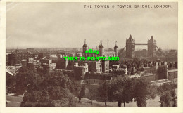 R587484 Tower And Tower Bridge. London. 1949 - Autres & Non Classés