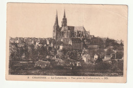28 . Chartres . La Cathédrale . Vue Prise Du Cachembach . 1936 - Chartres