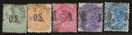 South  Australia     .   SG    .  5 Stamps  Perf, 13    .   O      .     Cancelled - Usados